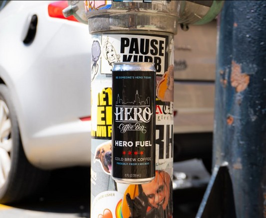 Hero Cold Brew Can Sticker